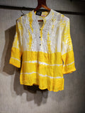 Sunshine Yellow  Chikankari  Co-ord Set