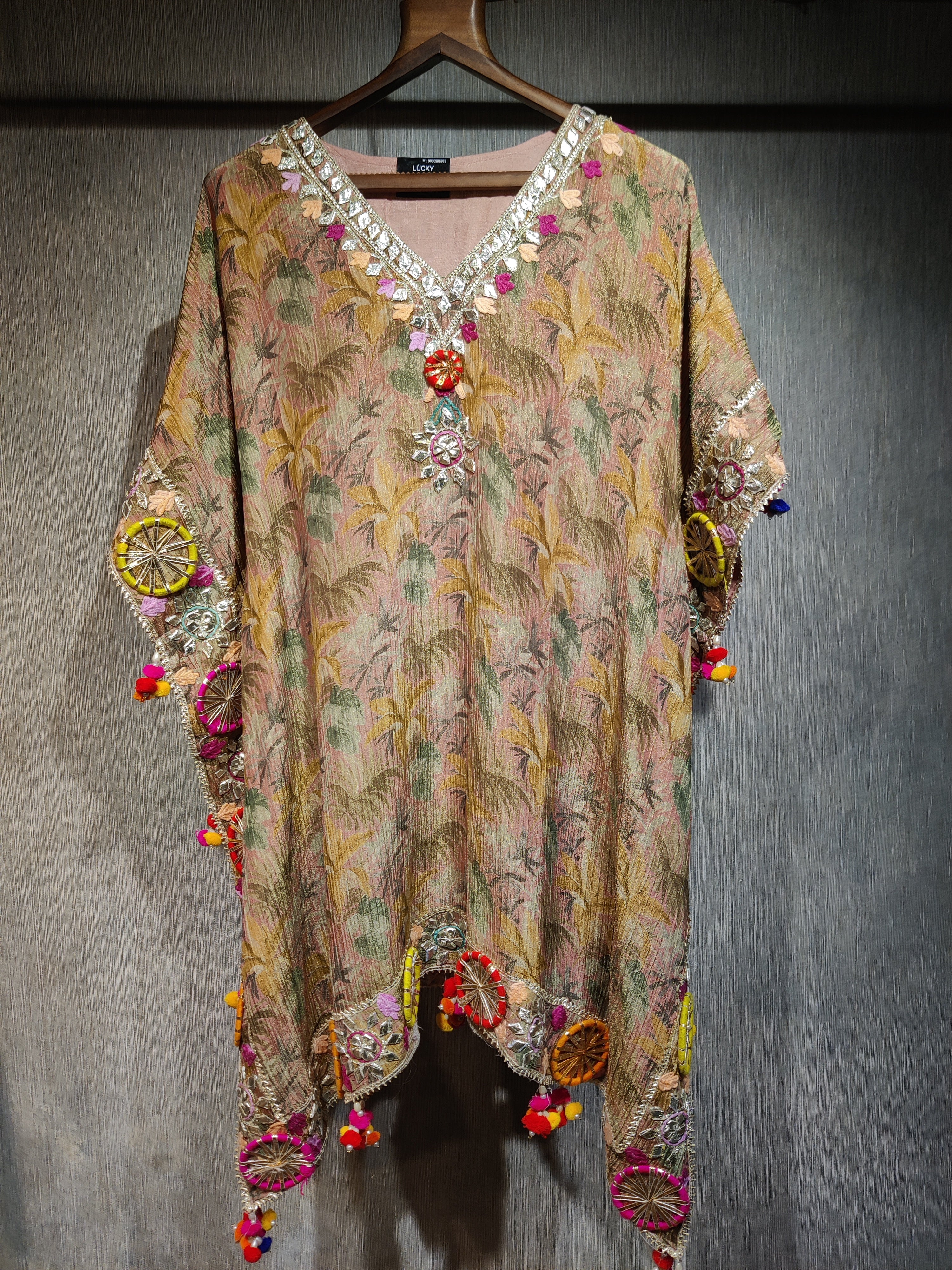 Tropical Print Kaftan