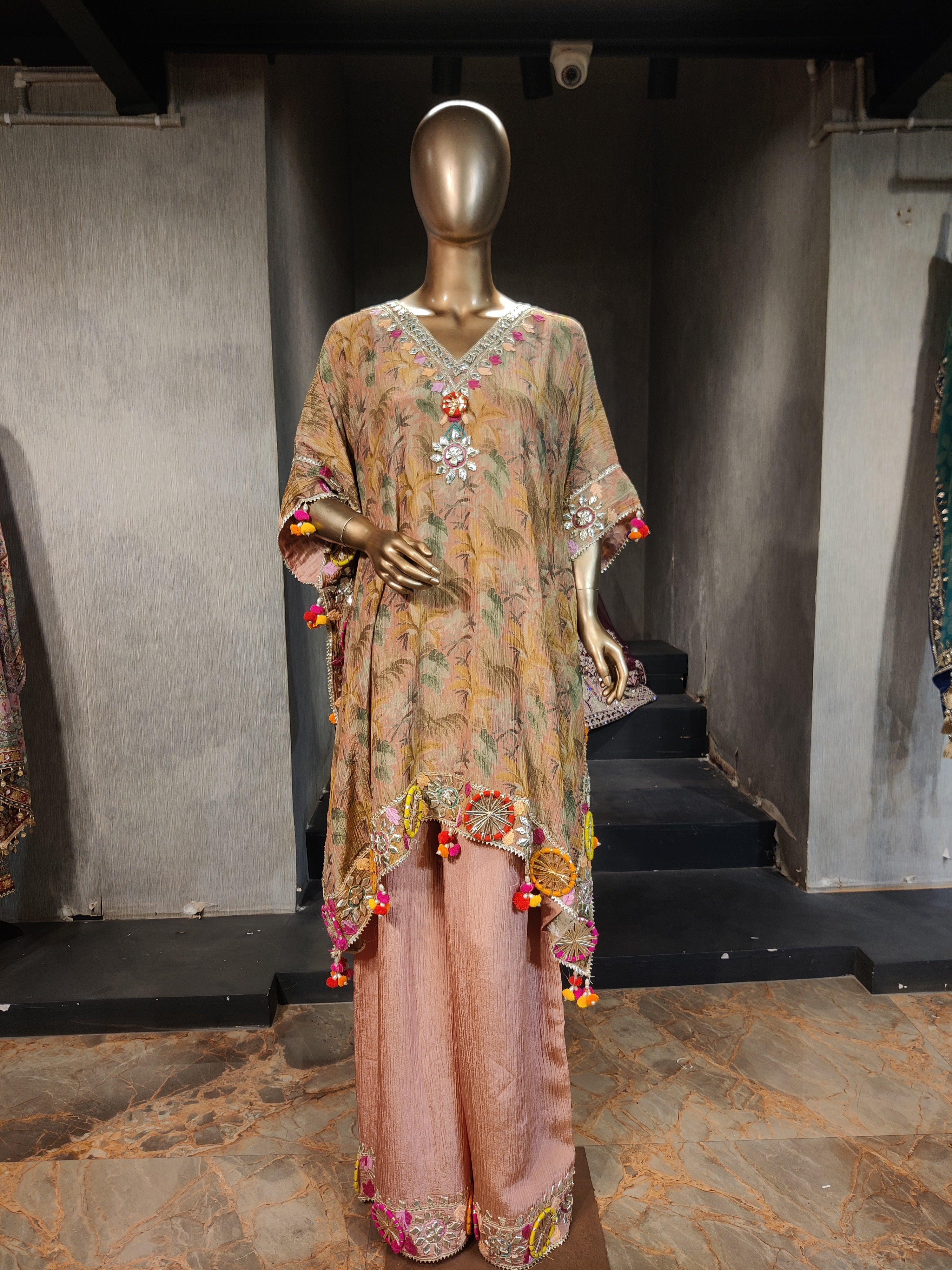 Tropical Print Kaftan