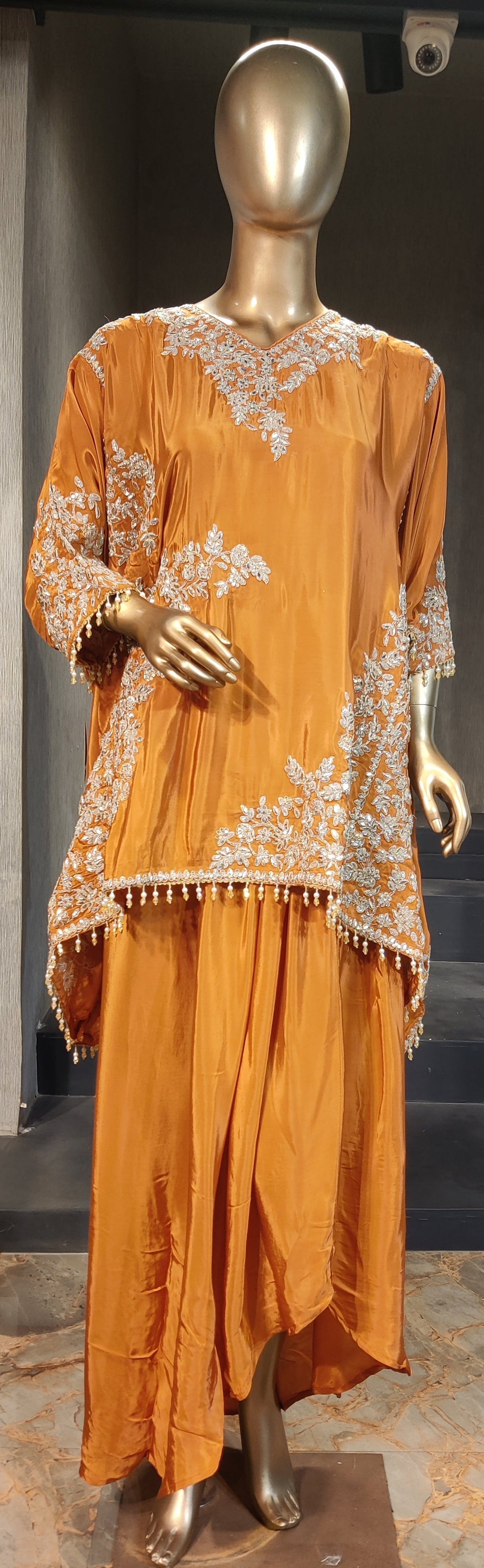 Amber Floral Embroidered Kaftan