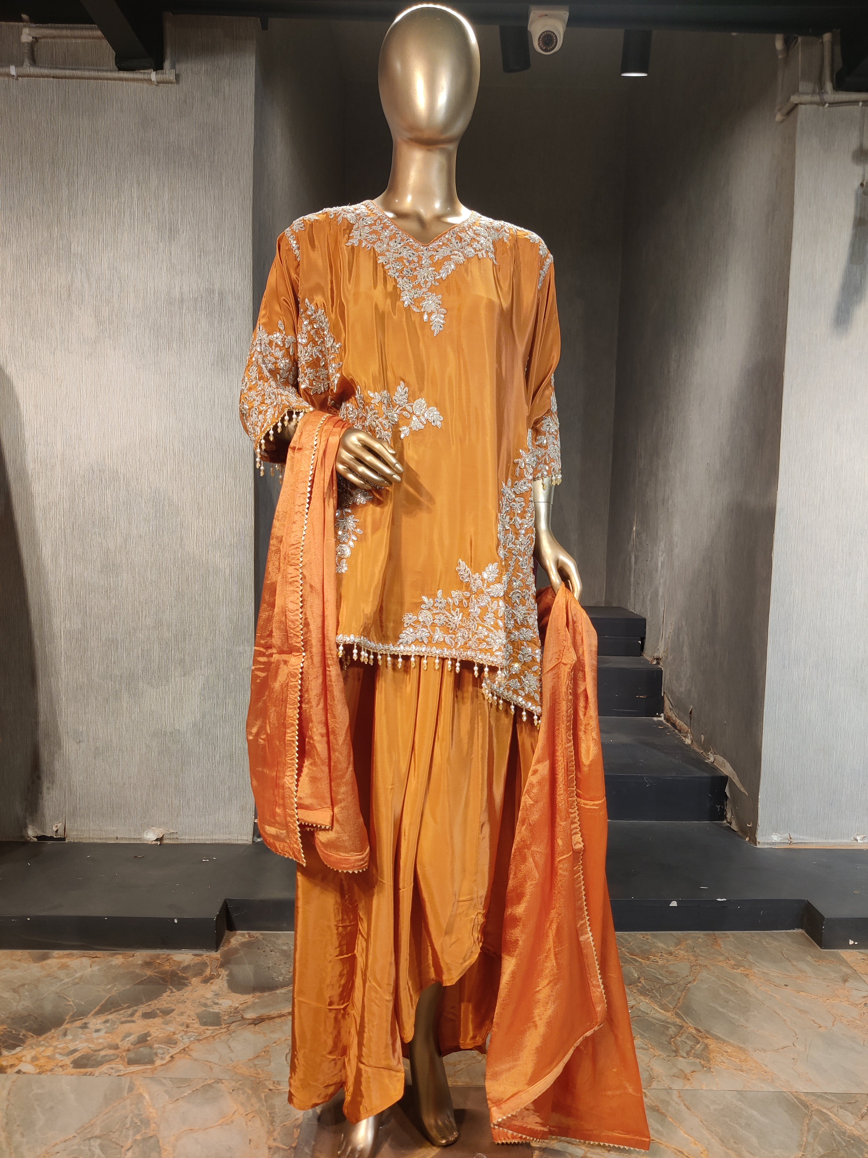 Amber Floral Embroidered Kaftan