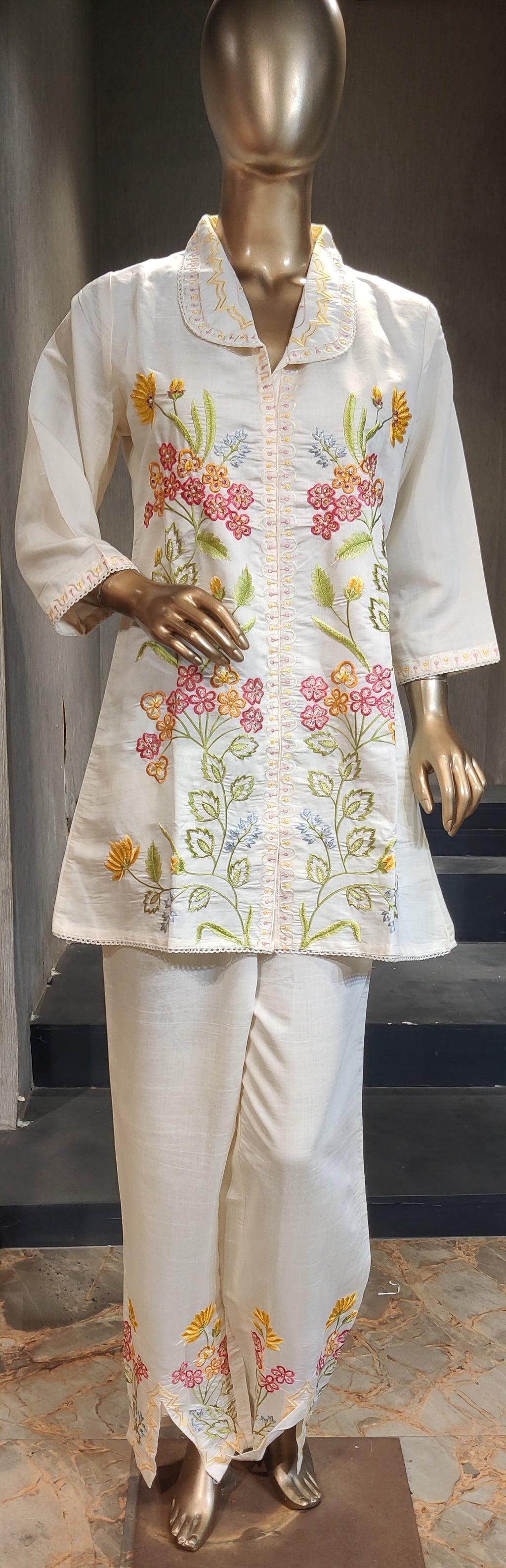 Floral Embroidered Co-Ord Set