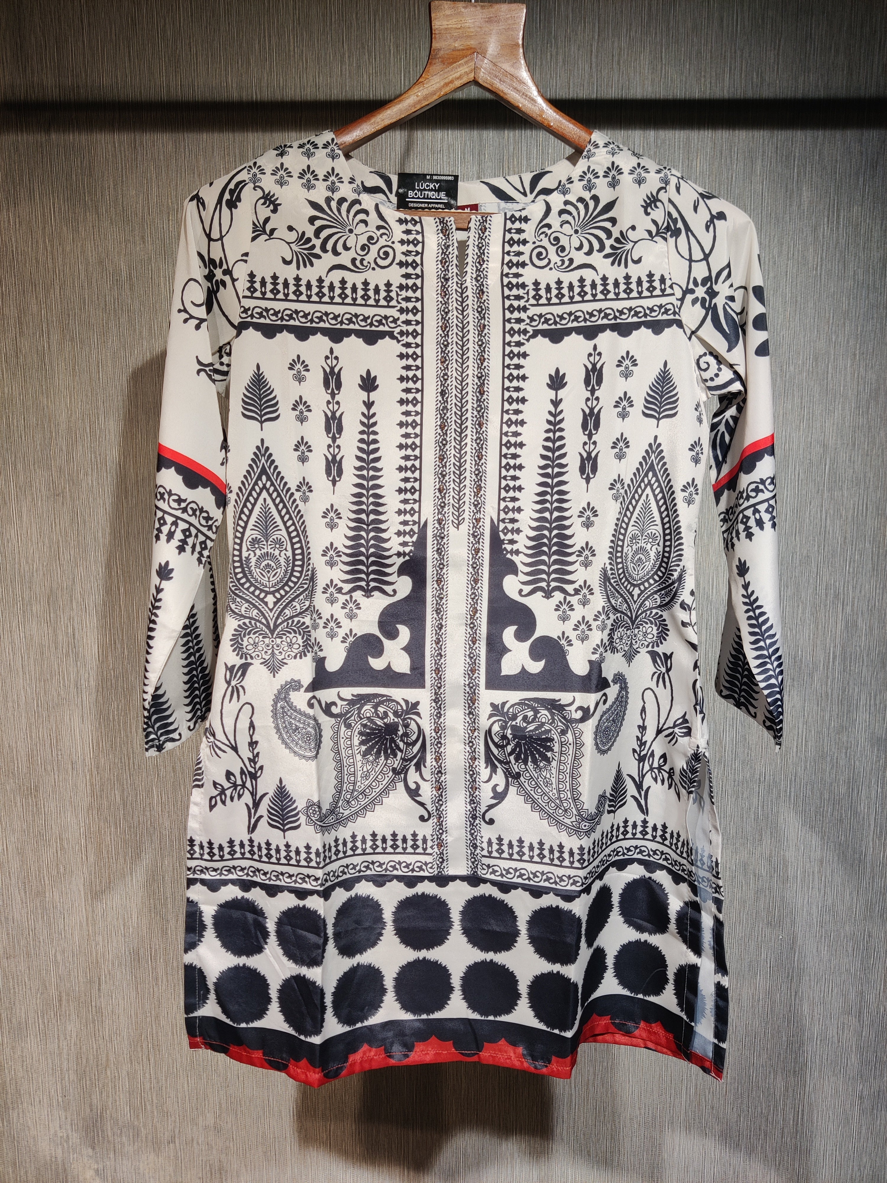 Monochrome Folk Print Co-Ord Set