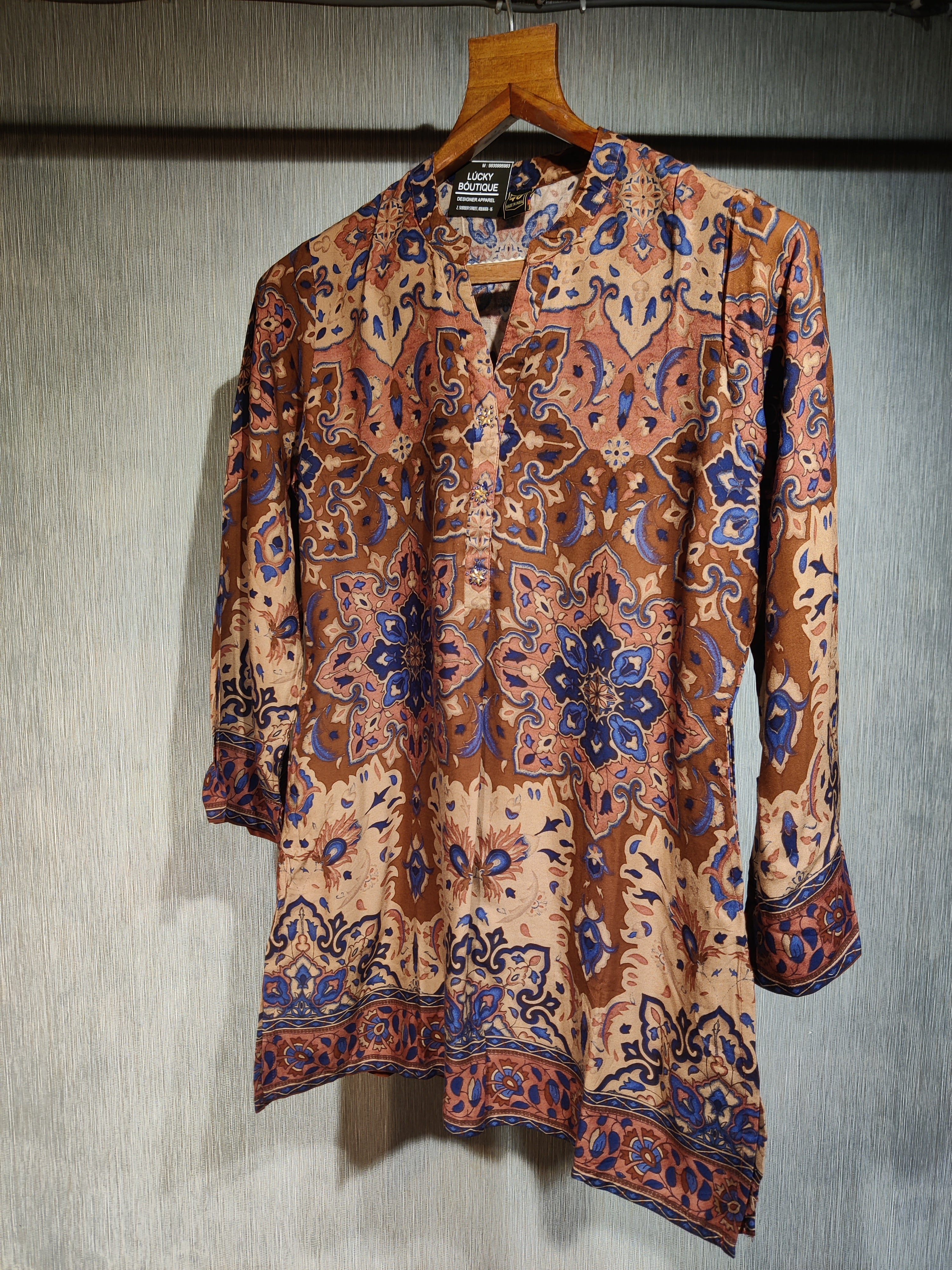 Rust Paisley Printed Co-Ord Set