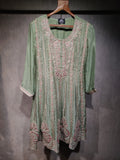 Crepe Set with Mural Embroidery & Stone Work