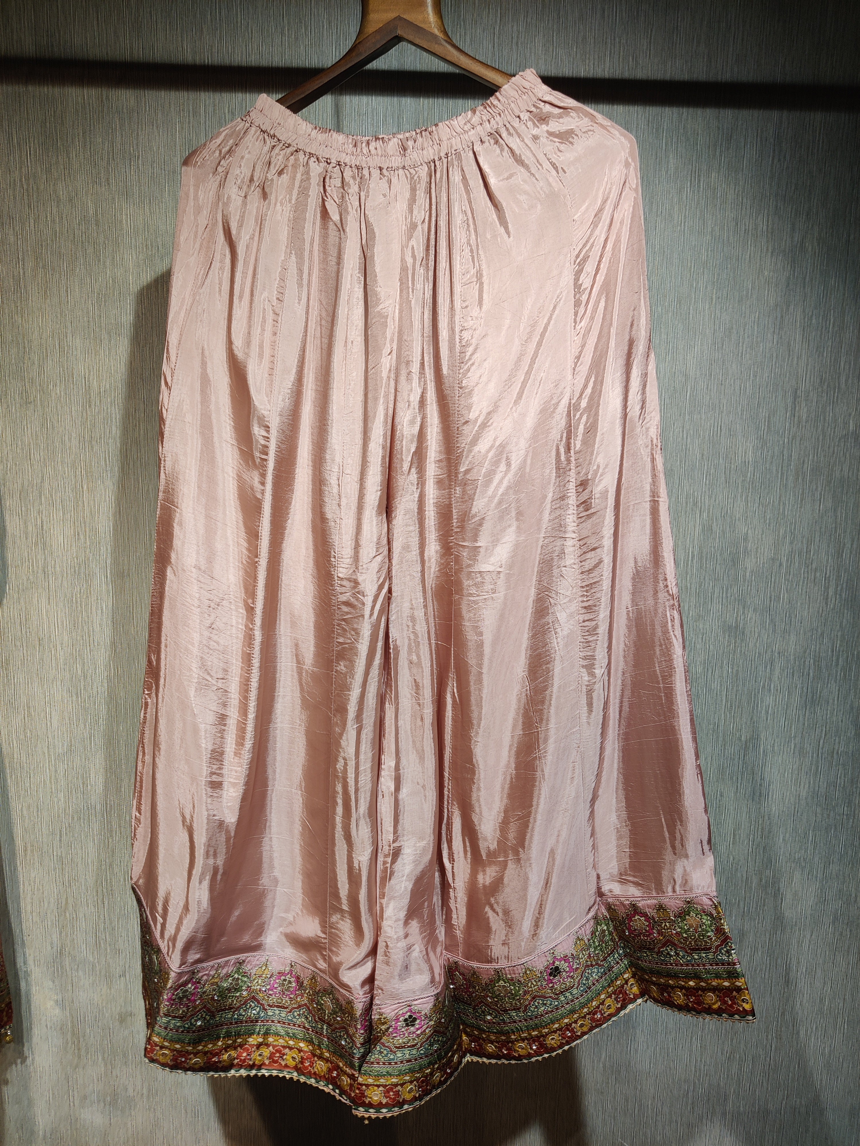 Russian Silk A-Cut Drape Dress with Persian Prints