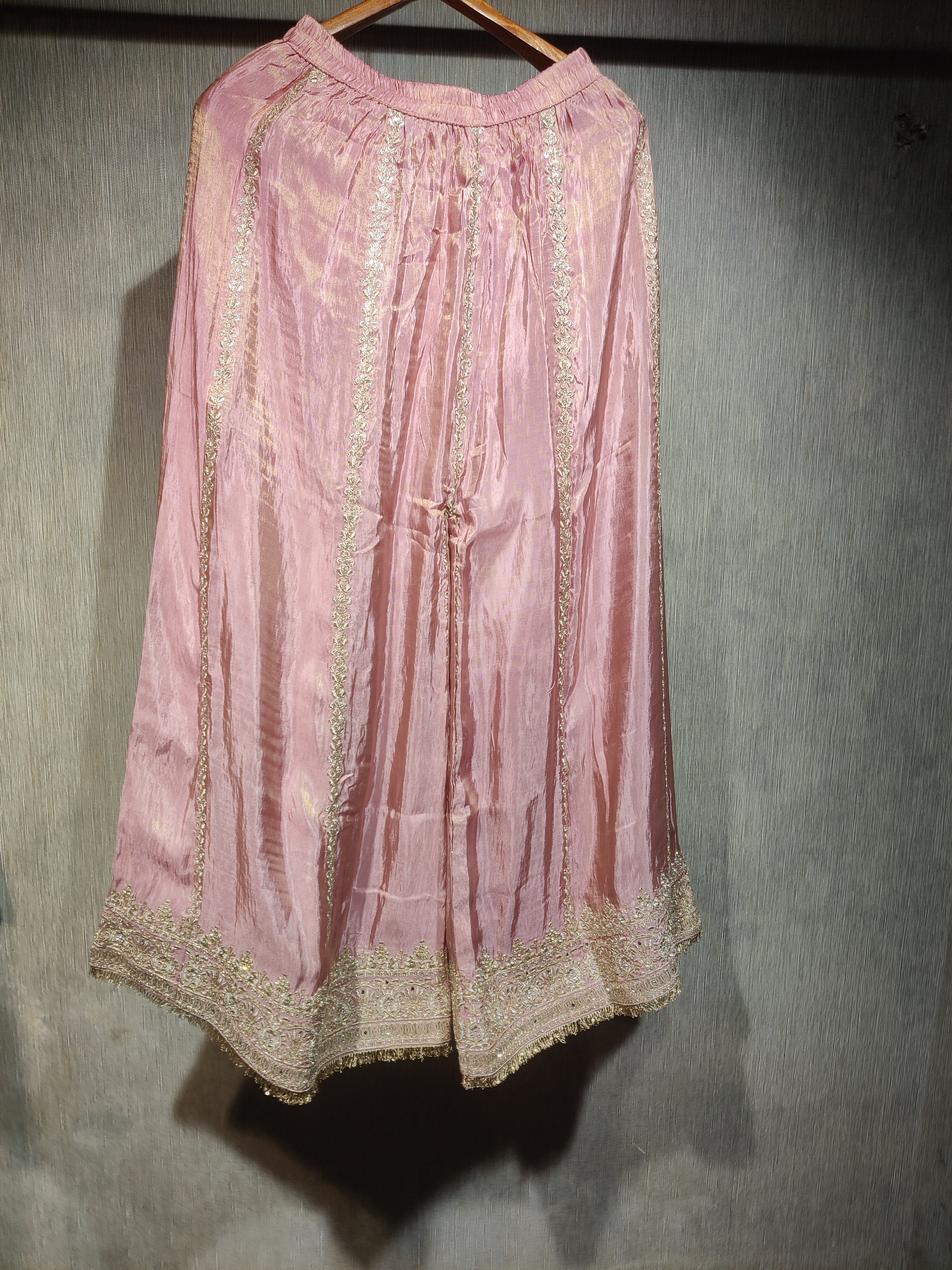 Pink Embellished Sharara set