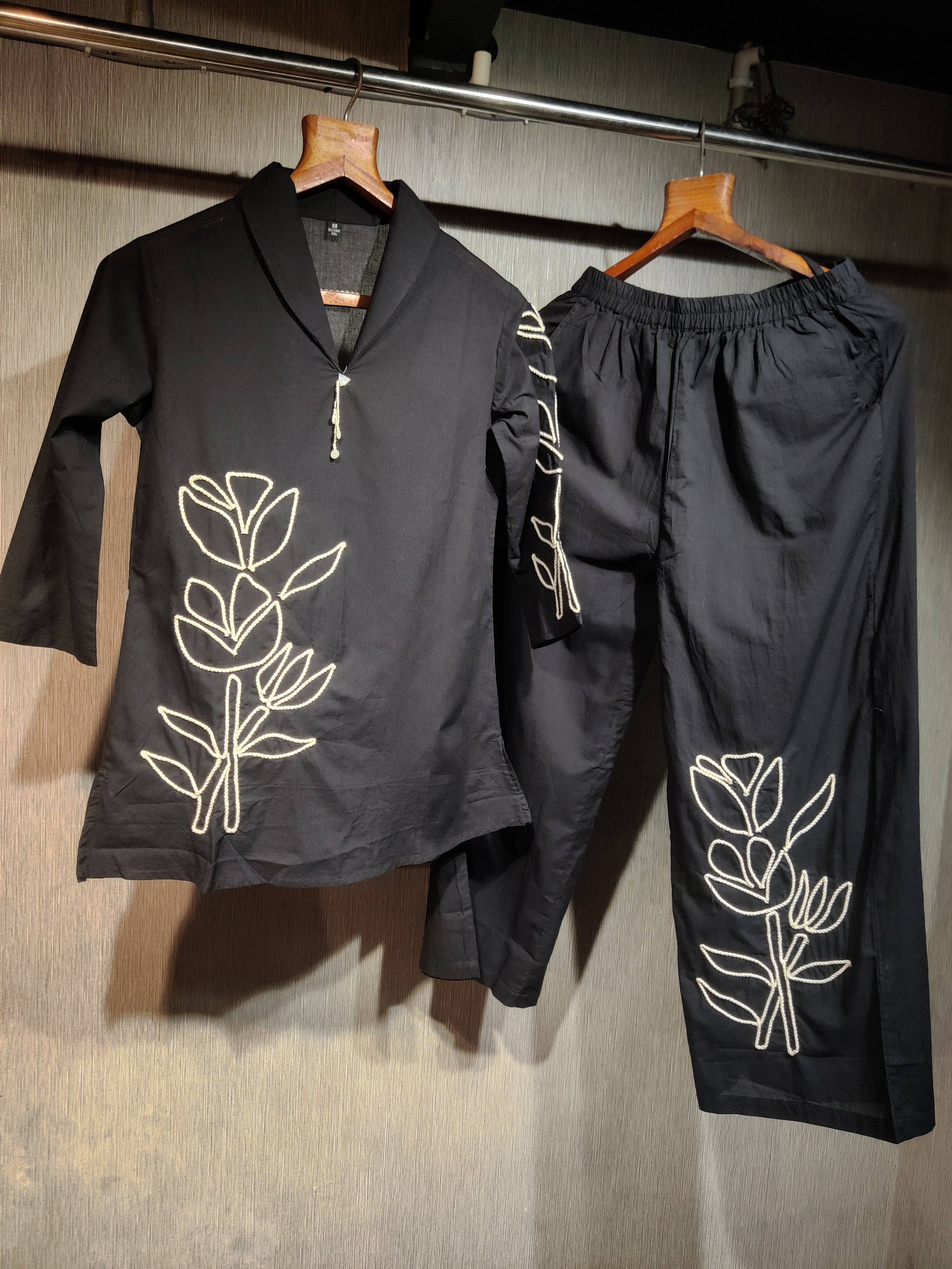 Charcoal Botanical Co-Ord Set