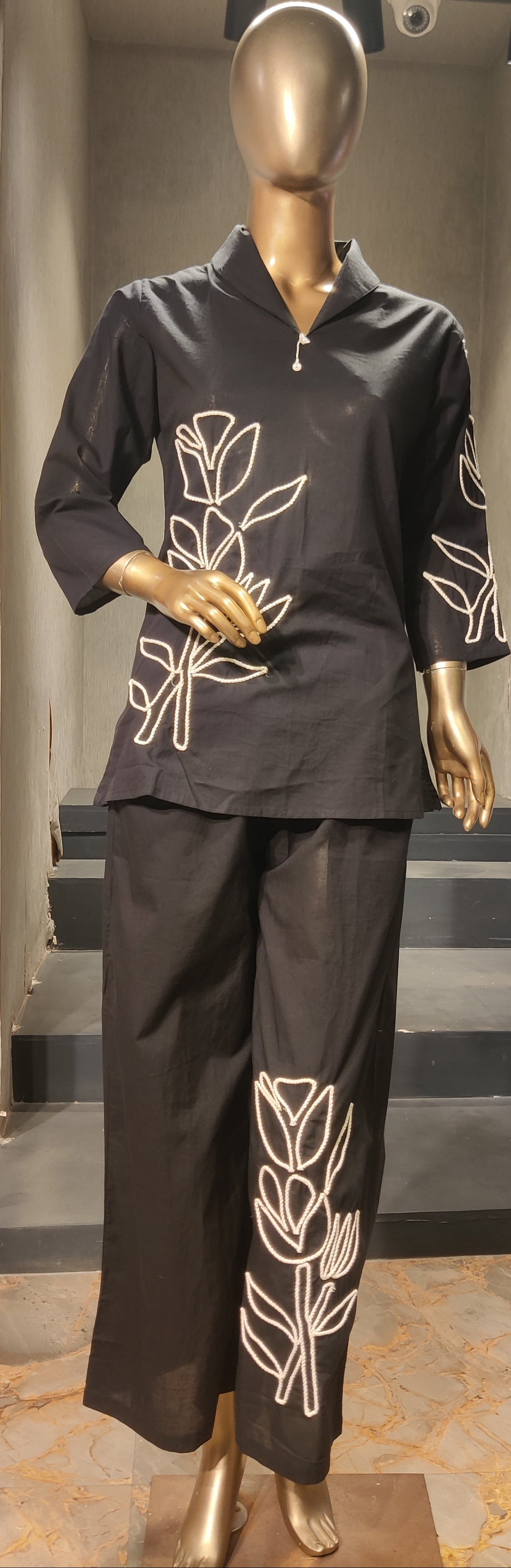 Charcoal Botanical Co-Ord Set