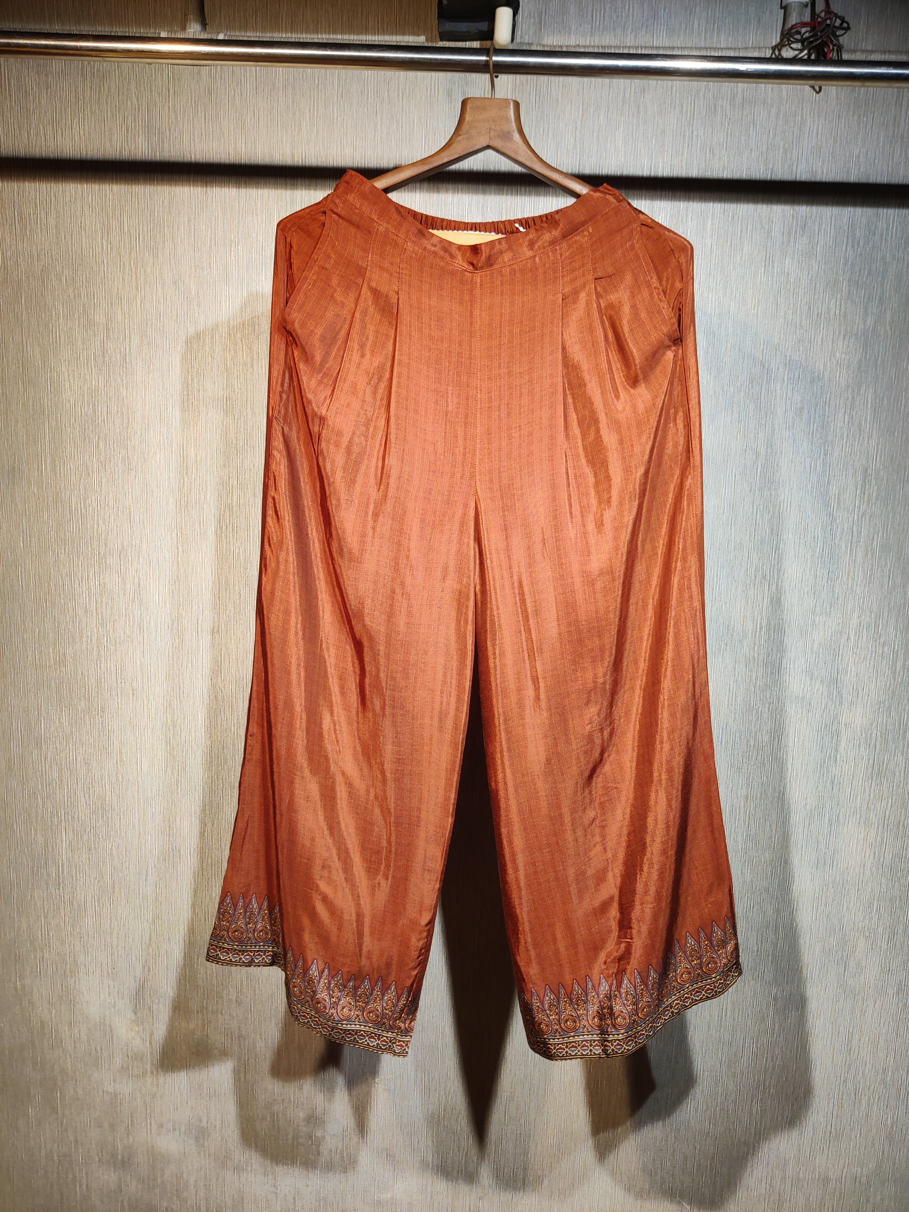 Copper & Rust Ethnic Motif Tunic Co-Ord Set