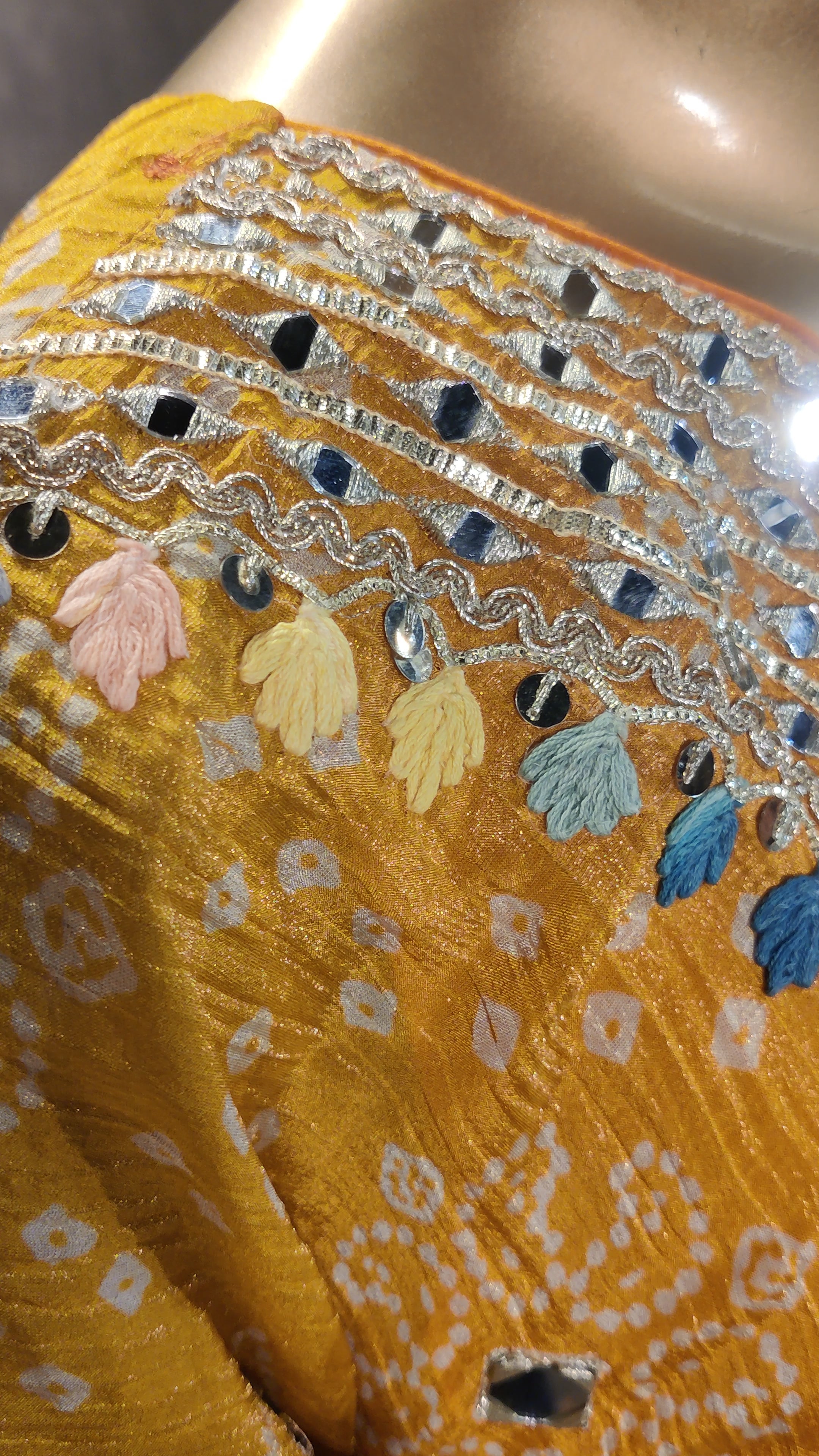 Multicolor Heritage Patchwork Kaftan Title: