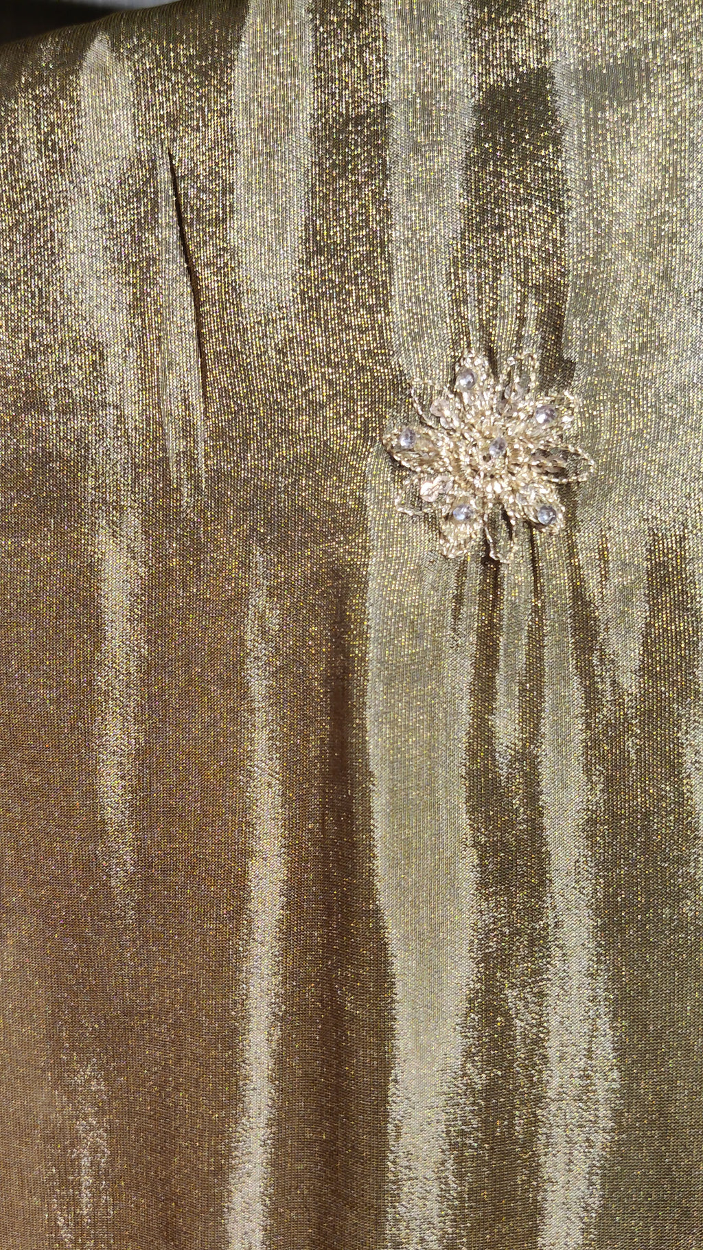 Designer Silk Suit with Glass & Beads Embellishments