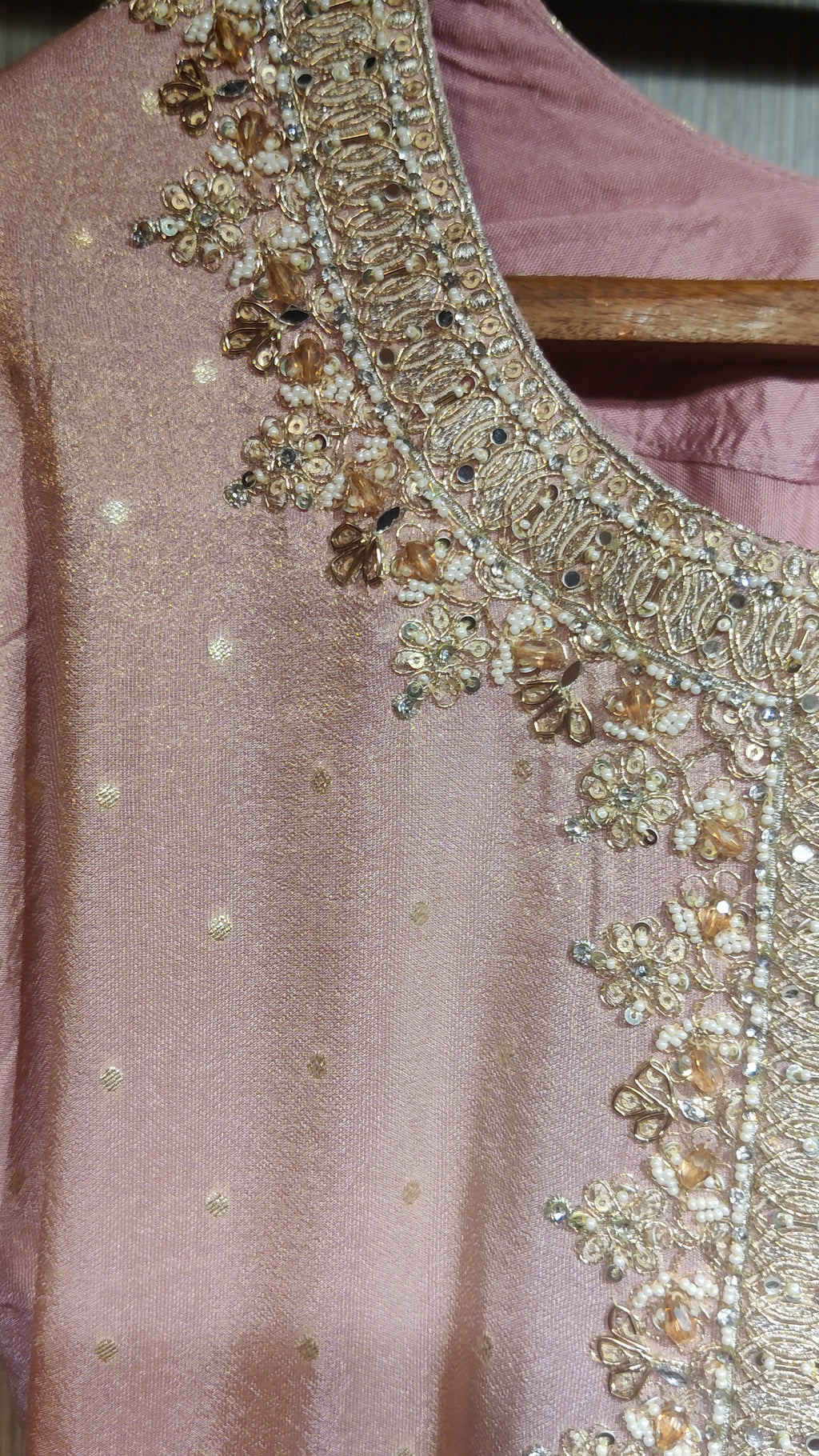 Pink Embellished Sharara set